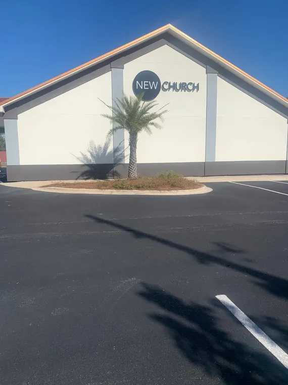 Commercial exterior painting for a New Church building
